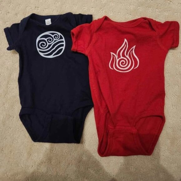 Avatar The Last Airbender 6 Month Onesies